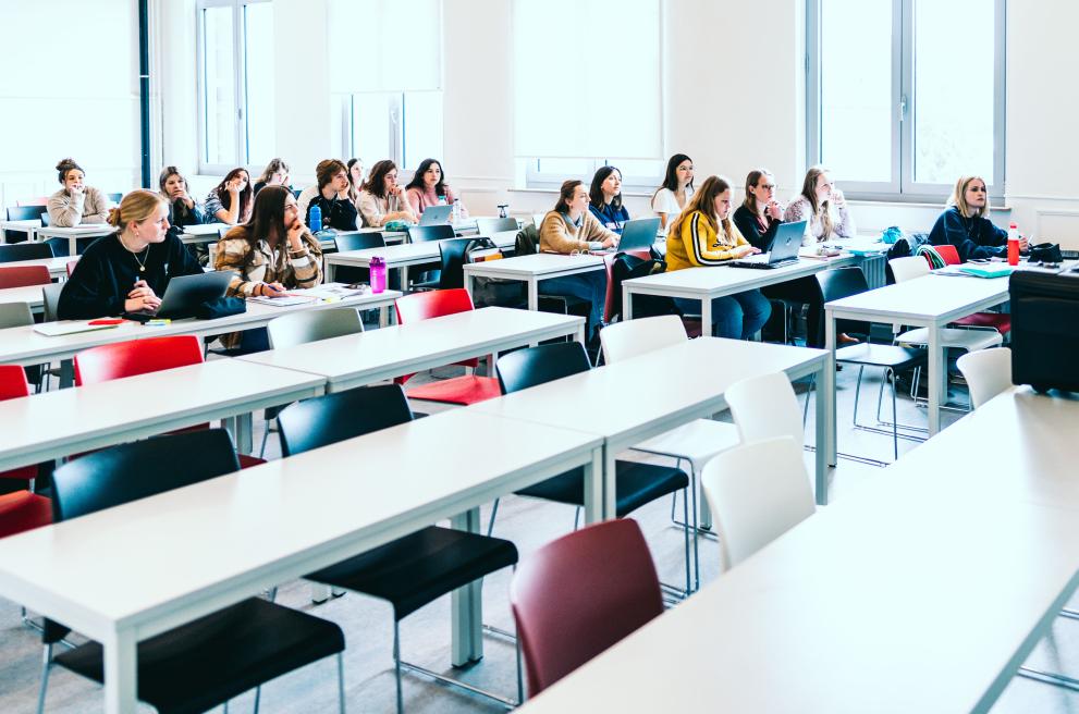 Aula met studenten