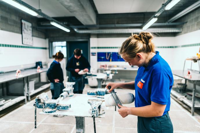 studenten orthopedie aan het werk