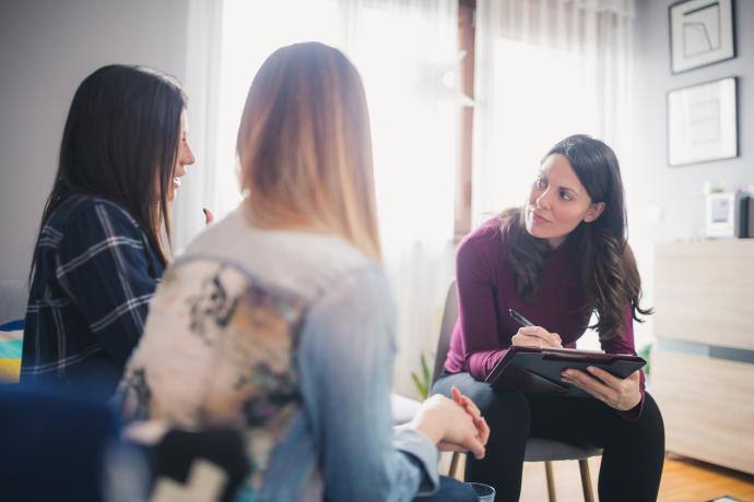 therapiesessie met 3 personen